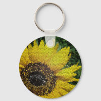 Sunflower Photo Mosaic Bright Yellow Flower