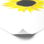Sunflower Photo Paper Art (Corner)