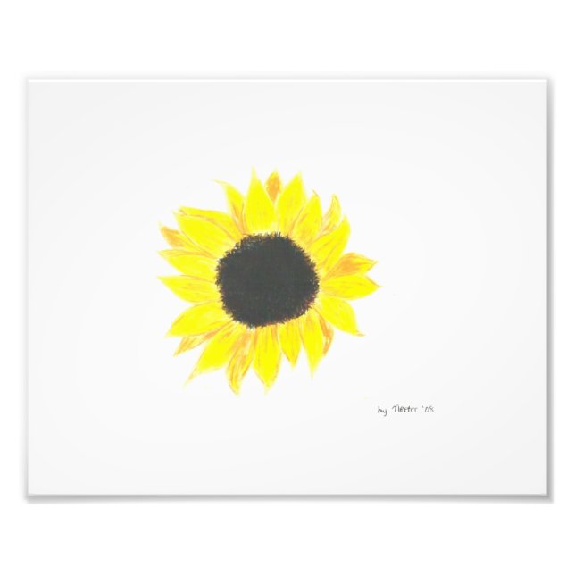 Sunflower Photo Paper Art (Front)