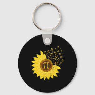 Sunflower Pi Day 3.14 March 14th Math Teacher Vint Key Ring