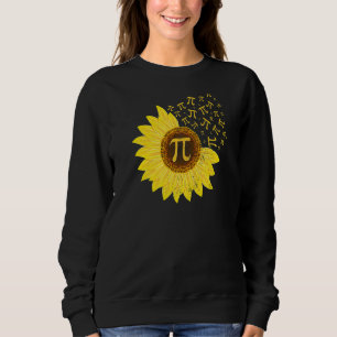Sunflower Pi Day 3 14 March 14th Math Teacher Vint Sweatshirt