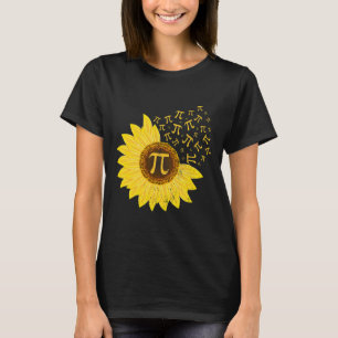 Sunflower Pi Day 3.14 March 14th Math Teacher Vint T-Shirt