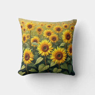Sunflower pillow or cushion