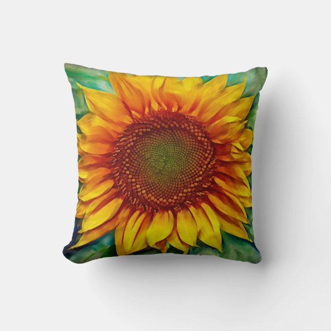 Sunflower pillowcase cushion (Front)
