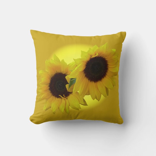 Sunflower Pillows Sunny Sunflower Pillows & Decor (Front)
