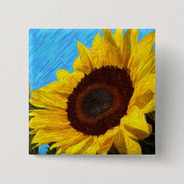 Sunflower Pin (Front)