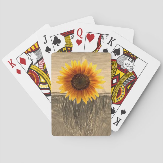 Sunflower Playing Card Deck (Back)