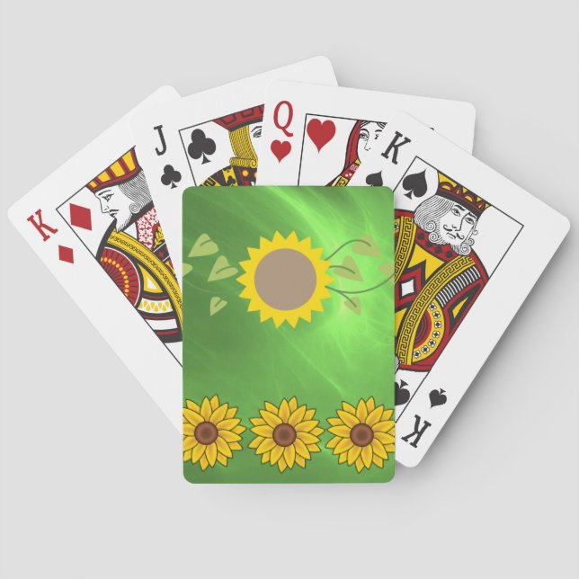 Sunflower Playing Card Deck (Back)