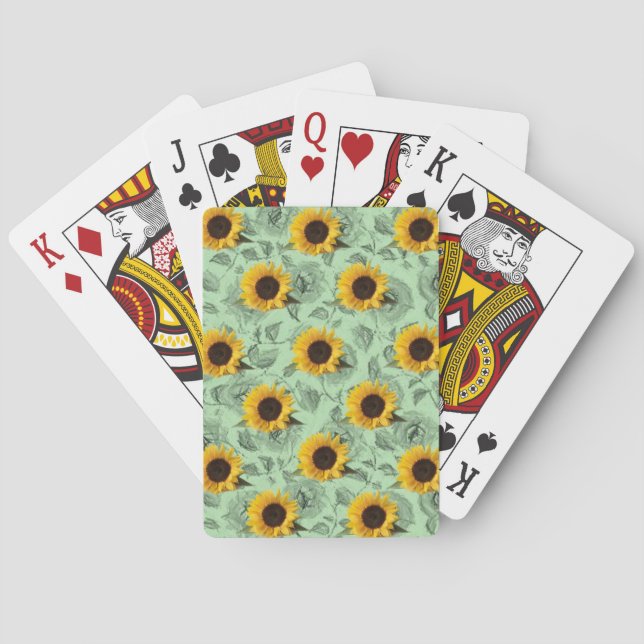 Sunflower Playing Card Deck (Back)