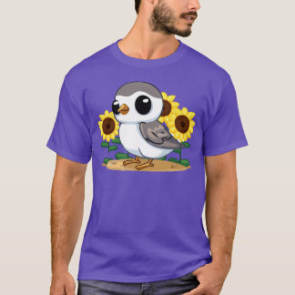 Sunflower plover bird gift retro T-Shirt