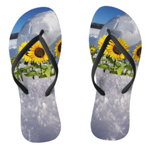 Sunflower Polar Flip Flops