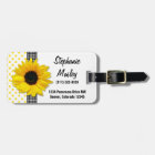 Sunflower Polka Dot Gingham Yellow Black White