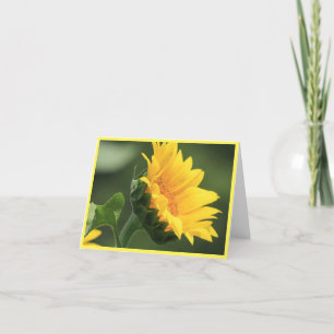 Sunflower Portrait Note Card