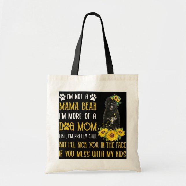 Sunflower Portuguese Water Dog Mum Mothers Day Tote Bag (Front)