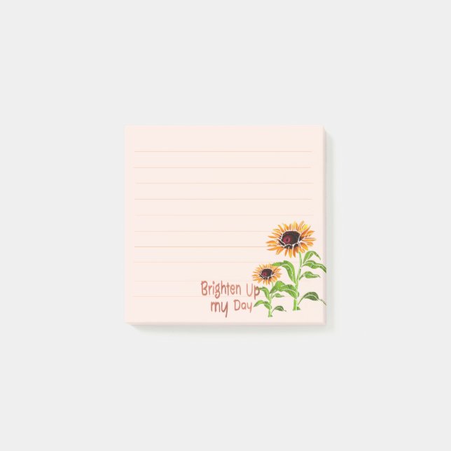 Sunflower Post_it Note (Front)