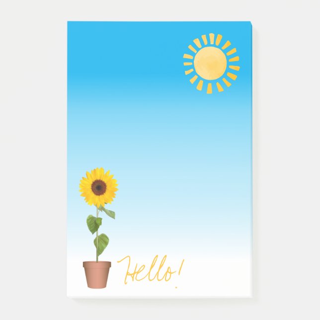 Sunflower Post-it Notes (Front)