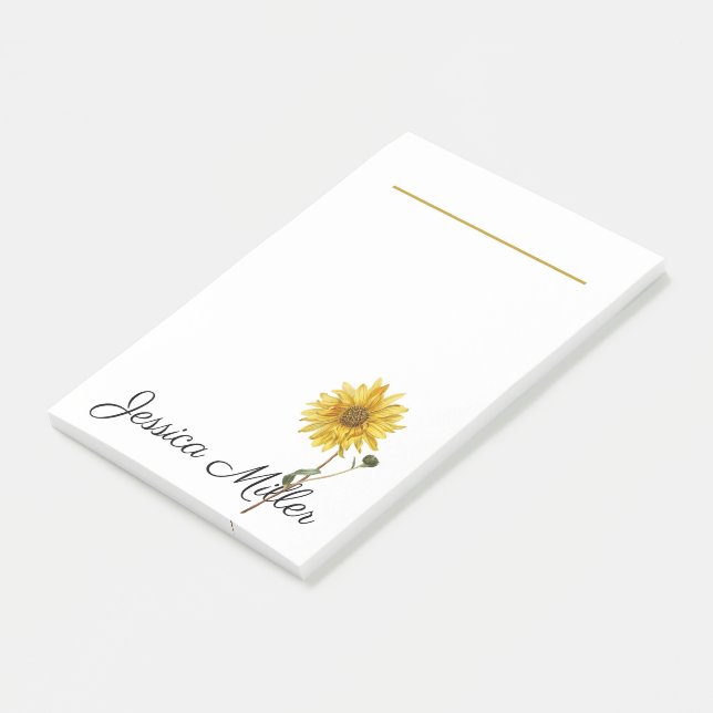 Sunflower Post-it Notes (Angled)