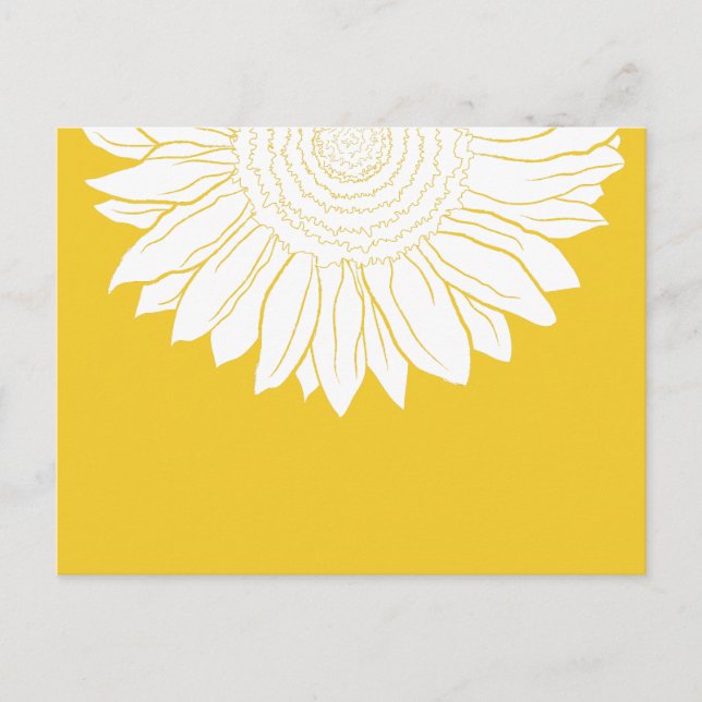 sunflower postcard (Front)