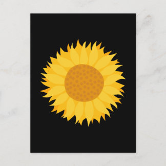 Sunflower. Postcard