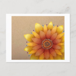 Sunflower postcard