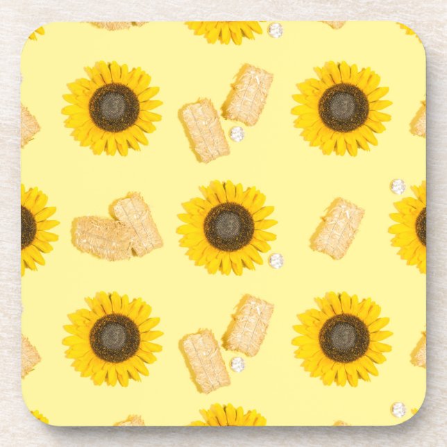 sunflower power coaster (Front)