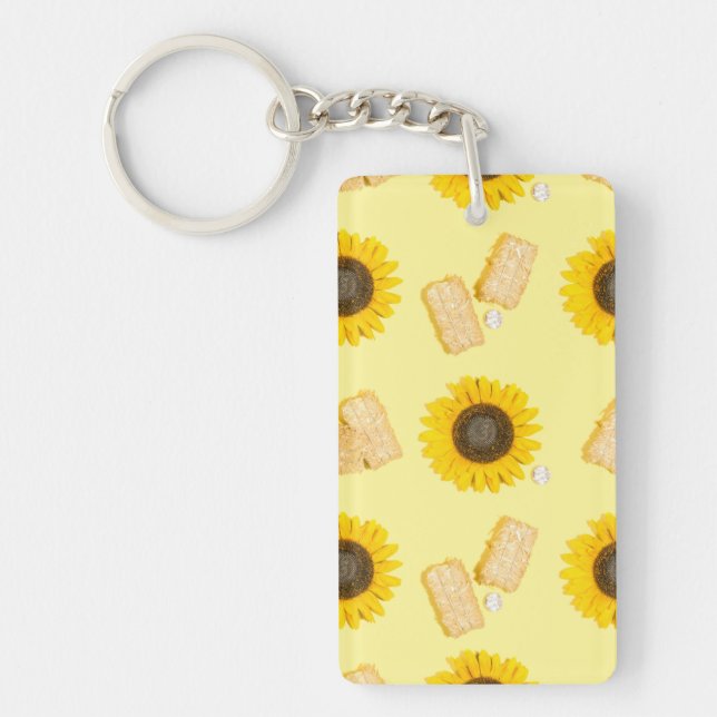 sunflower power key ring (Front)