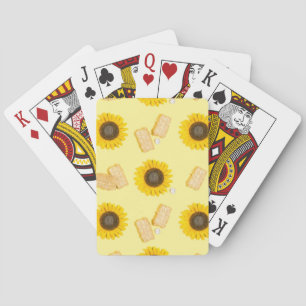 sunflower power playing cards