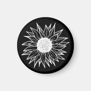 Sunflower Pretty flower multi-coloured wildflower Magnet