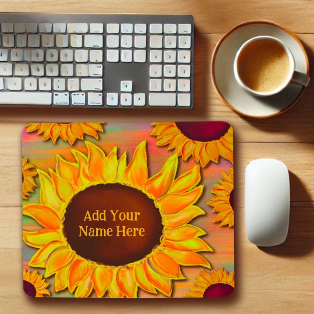 Sunflower Pretty Yellow Inspirivity Mousepad (Creator Uploaded)