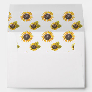 Sunflower Print Envelope