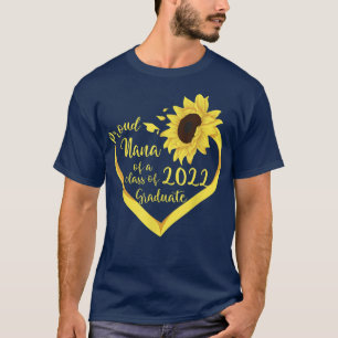 Sunflower Proud Nana Of A Class Of 2022 Graduate T-Shirt