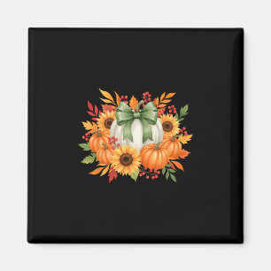 Sunflower Pumpkin Bouquet Fall Thanksgiving Autumn Magnet