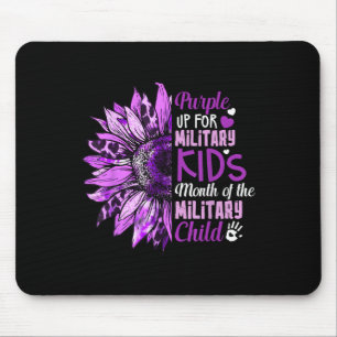 Sunflower Purple Up For Military Kids Military Chi Mouse Pad
