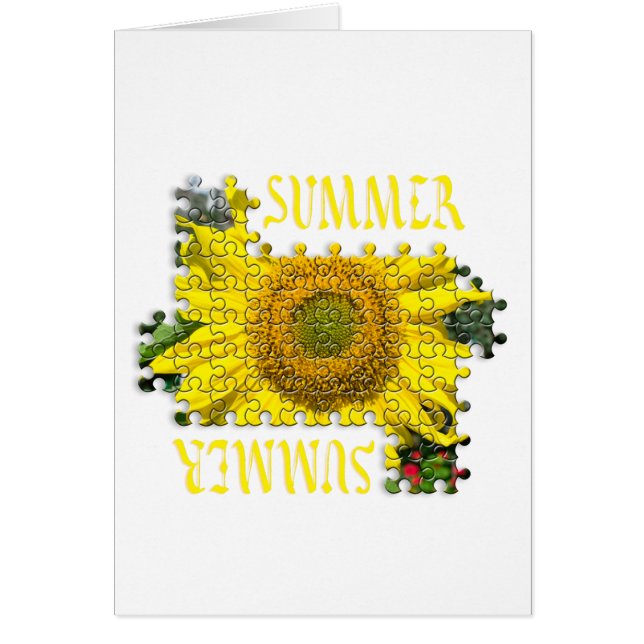 Sunflower puzzled image (Front)