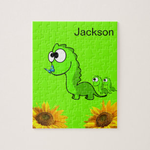 Sunflower Puzzles Floral Dinosaur