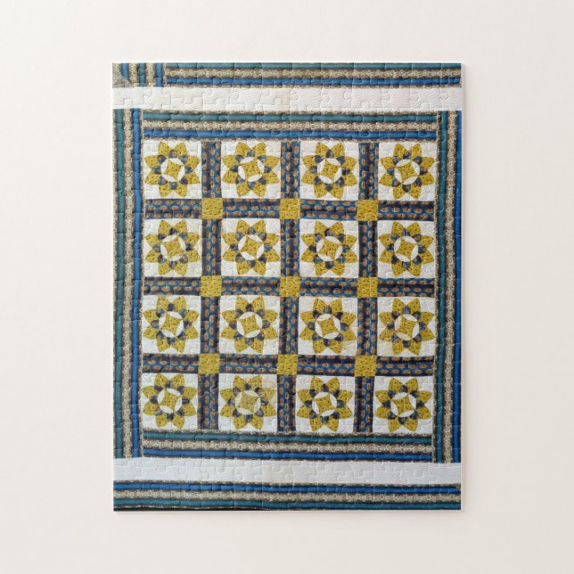 Sunflower quilt jigsaw puzzle (Vertical)