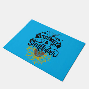Sunflower Quote Doormat