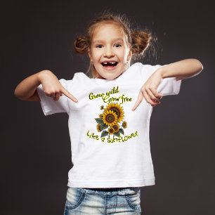 Sunflower Radiance Kids' Inspirational Tee