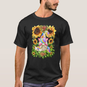 Sunflower Rainbow Dadacorn Gnome For Men  Unicorn  T-Shirt