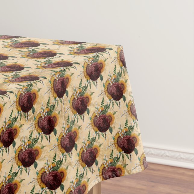 Sunflower & Ranunculus Tablecloth (In Situ)