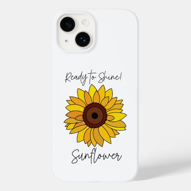 Sunflower Ready To Shine Sunflower Case-Mate iPhone Case (Back)