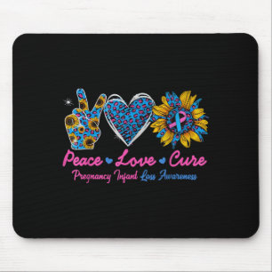 Sunflower Ribbon Pregnancy Infant Loss Awareness C Mouse Pad