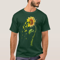 Sunflower Ribbon Support Childhood Cancer Awarenes