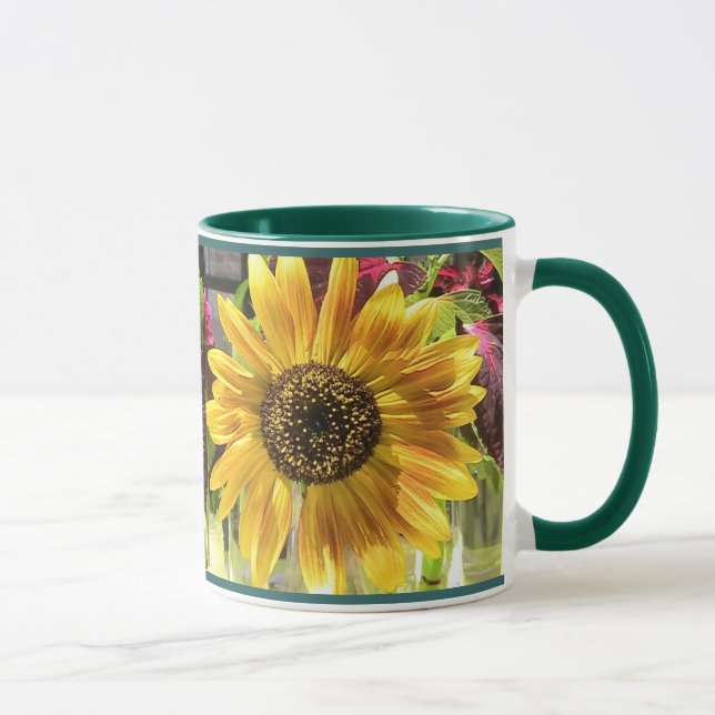 Sunflower Ringer Mug (Right)