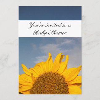 Sunflower Rising Baby Shower card