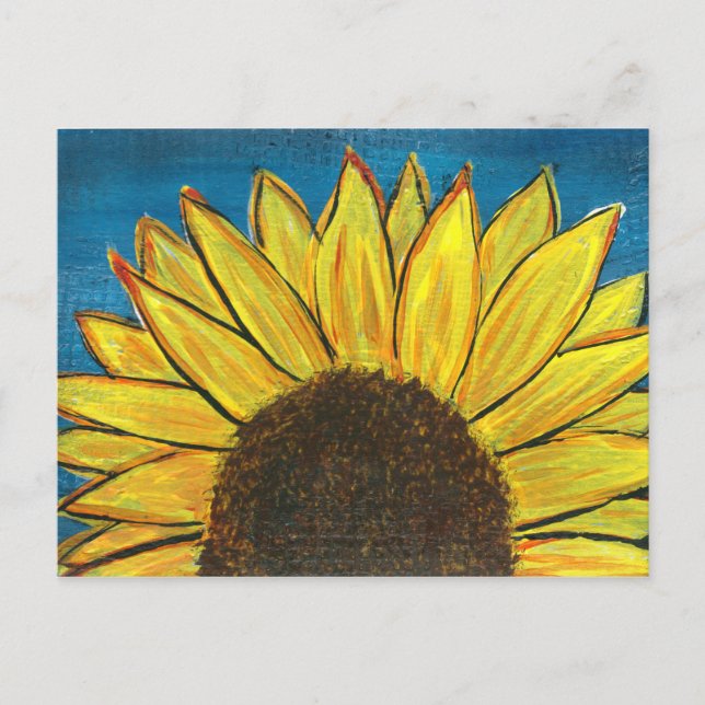 Sunflower Rising Postcard (Front)