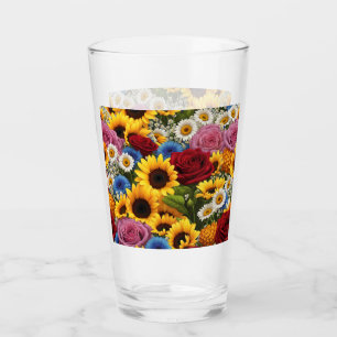 Sunflower Rose Bouquet #1 Glass