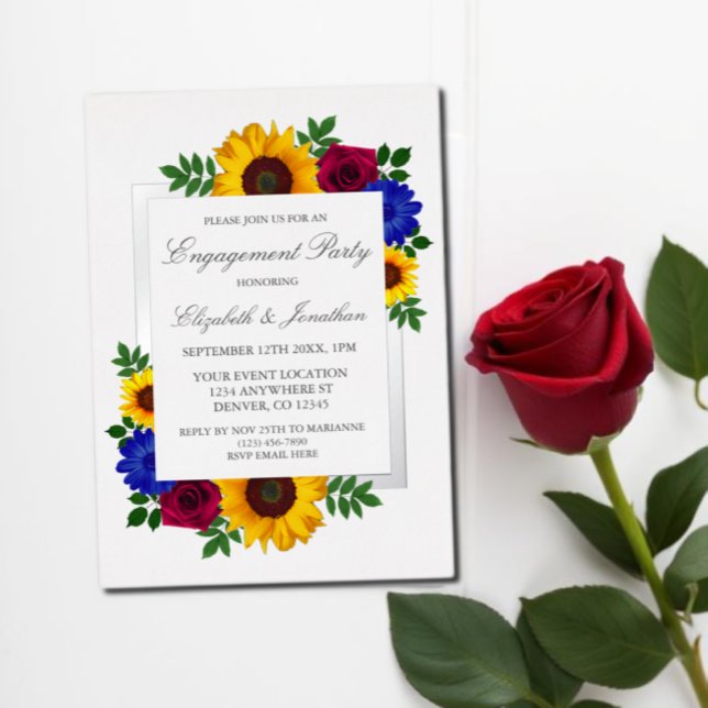 Sunflower Rose Floral Engagement Party (Creator Uploaded)