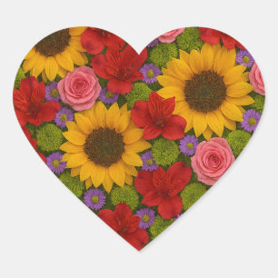 Sunflower Rose Sticker