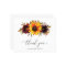 Sunflower Roses Budget Wedding Thank You Card